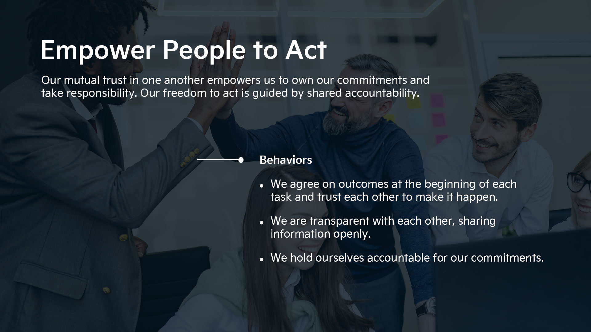 Empower people to act