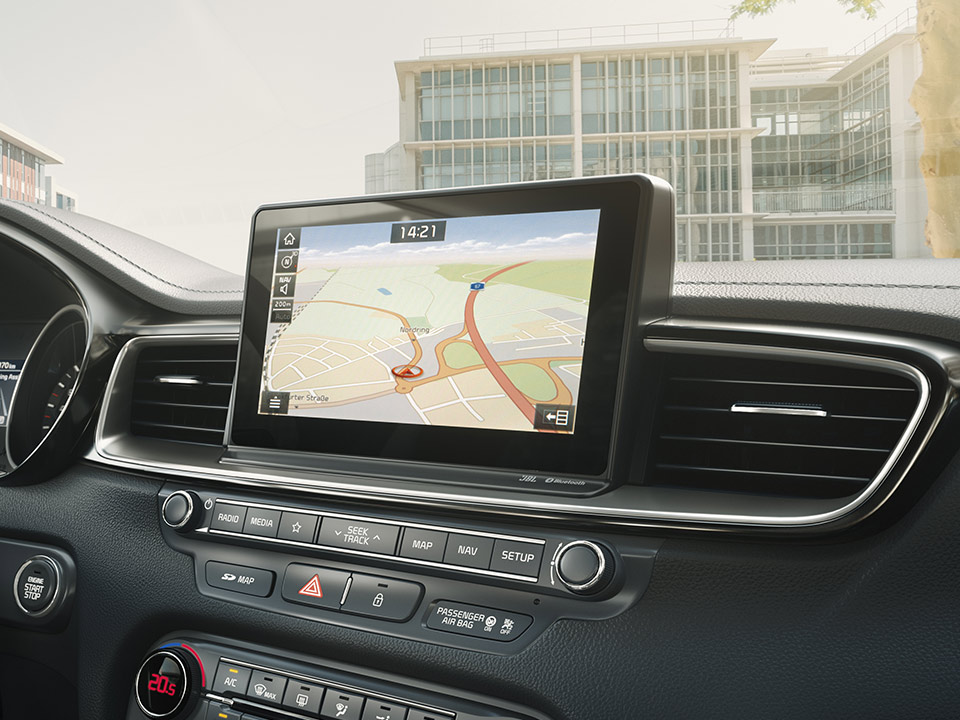 Kia Navigation System con schermo touchscreen da 10.25” e Kia Connect