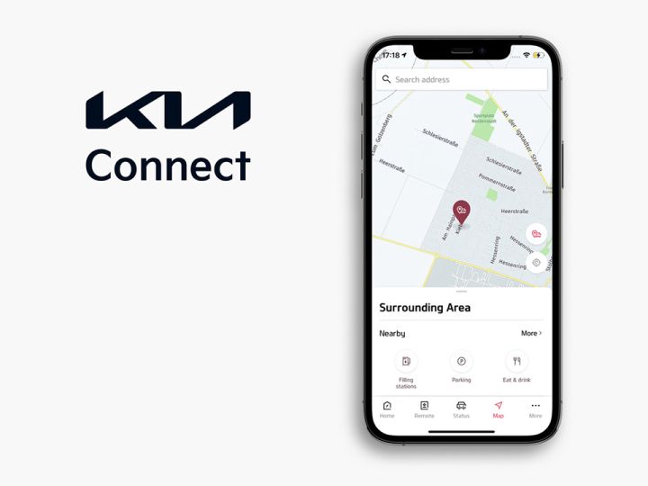 Schermata dell’App Kia Connect.